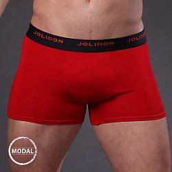 Pánske boxerky JOLIDON Silk Touch Red